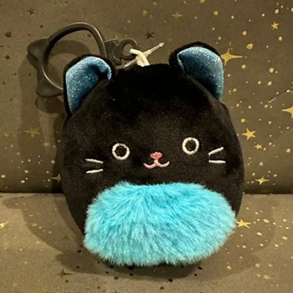 Eponine blue black cat squishmallow clip Halloween plush 3.5 kids bag backpack